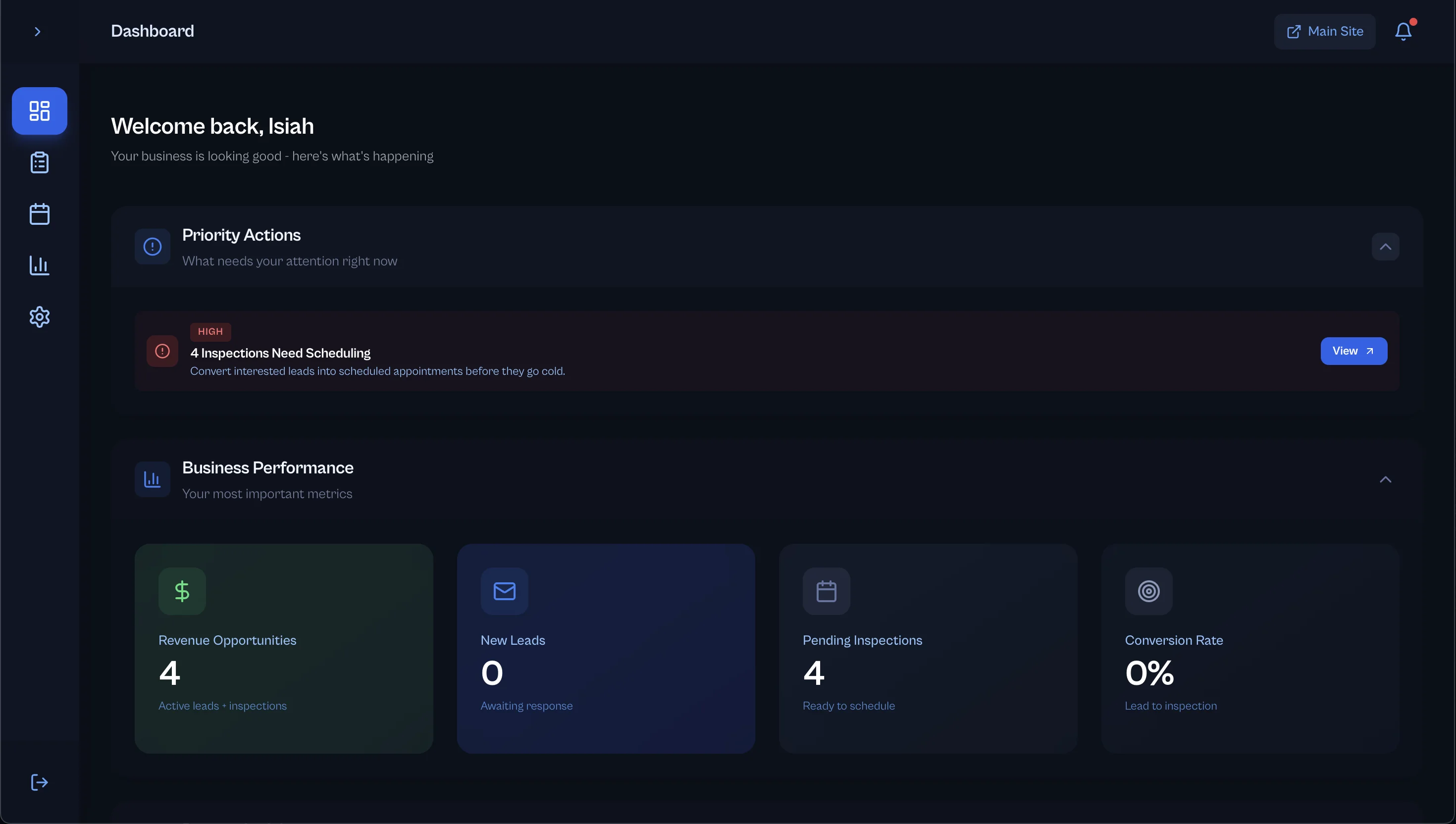 LAMC Painting admin dashboard